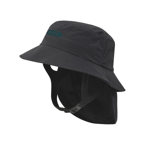 FCS ESSENTIAL SURF BUCKET HAT BLACK/TEAL X-LARGE (AESB-04-BLT-XL)