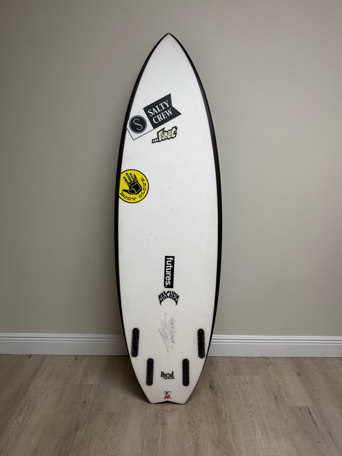 5'10 LOST BLACKSHEEP MOD QUAD USED SURFBOARD (284439)
