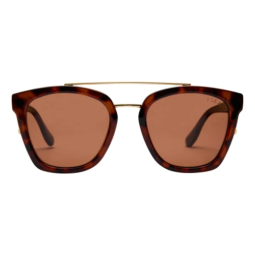 I-SEA CHLOE TORT/BROWN SUNGLASSES