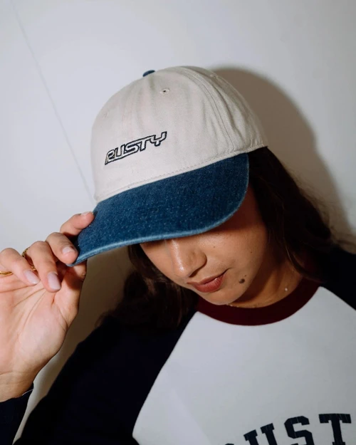 RUSTY FLIP DAD CAP - MIDDY BLUE