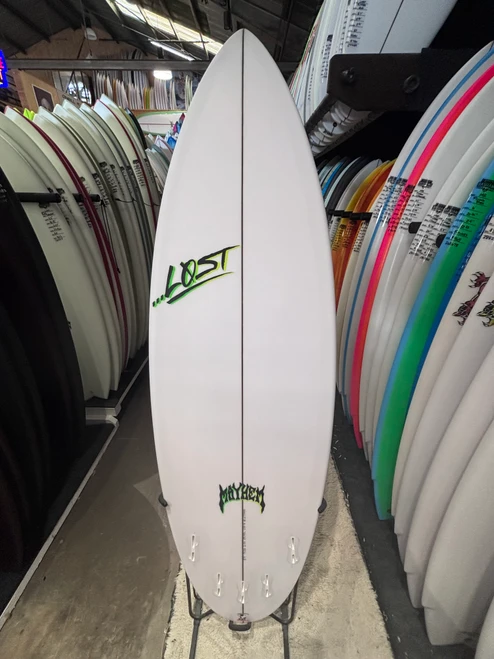 5'9 Lost The Ripper Round Surfboard - Poly, 29.45L