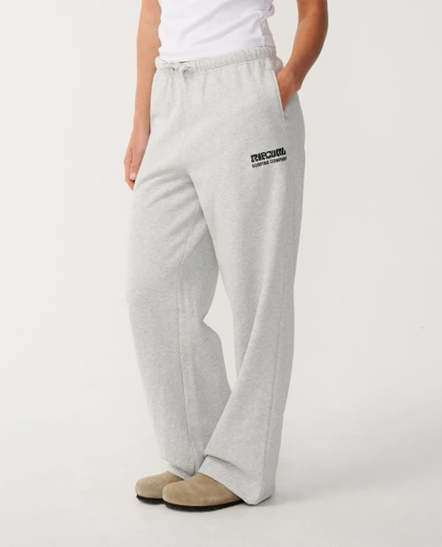 RIPCURL SURF PUFF WIDE LEG TRACKPANT - GREY MARLE/BLACK (06OWPA-9255)