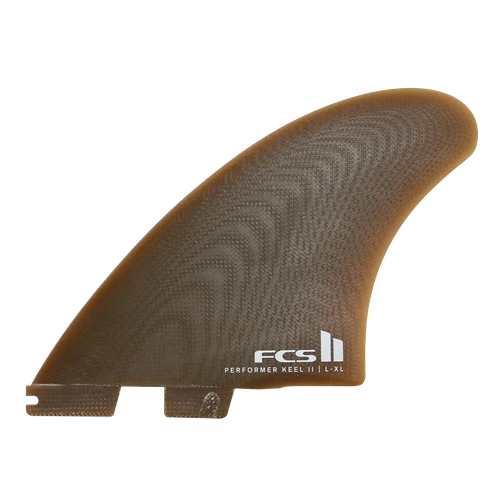 FCS II PERFORMER KEEL PG TWIN FIN SET L-XL CACAO
