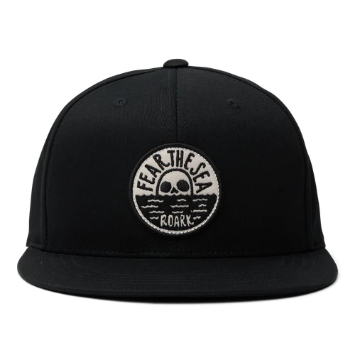 ROARK FEAR THE SEA SNAPBACK HAT BLACK - Black