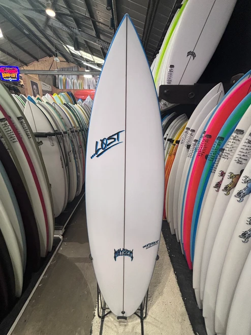 6'3 Lost The Ripper Round Surfboard - Poly, 38L
