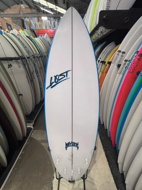 5'10 Lost The Ripper Round Surfboard - Poly, 30.7L