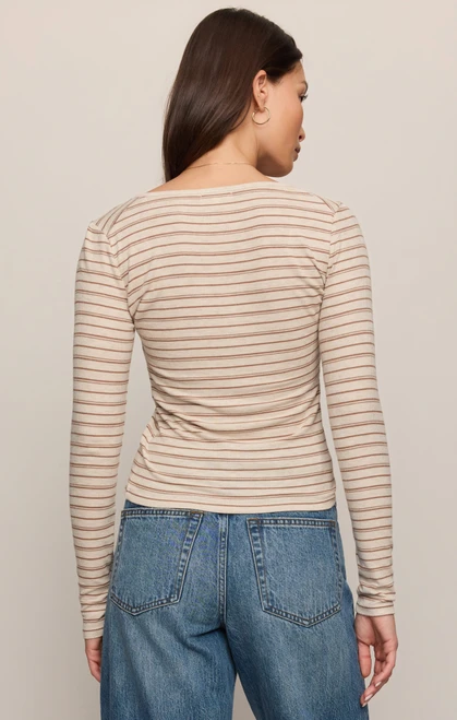 Z SUPPLY ANDIE STRIPED HENLEY TOP (ZT264760)