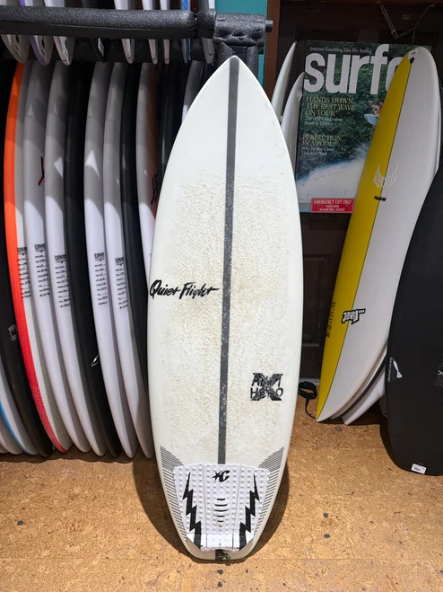 5'4 Quiet Flight Anti Hero X Used Surfboard, 29L