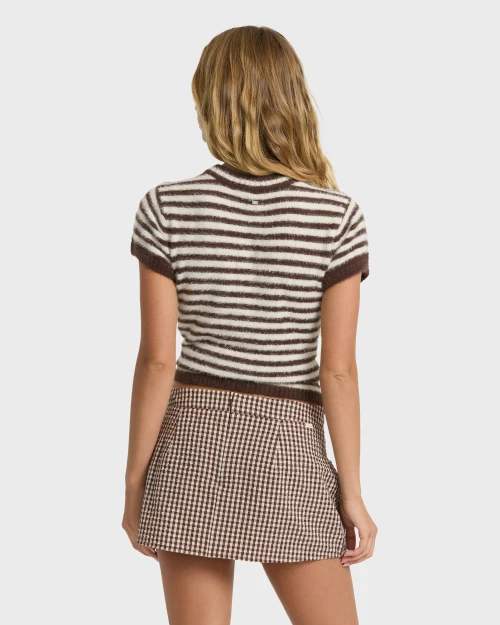 Billabong Women's Kate Short Sleeve Fleece Tee