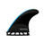 Futures Fins - JJ-2 SMALLTECHFLEX Thruster - Black/NEON Blue