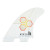 FCS II CI UPRIGHT TRI MEDIUM FIN SET (FCIM-PC04-MD-TS-R)