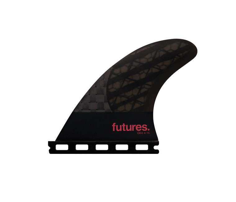 FUTURES LARGE QD2 4.15 BLKSTIX 3.0 QUAD REAR (4587-421-47)