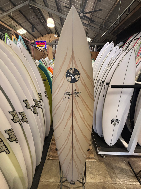 6'8 GERRY LOPEZ POCKET ROCKET SURFBOARD (B2841)