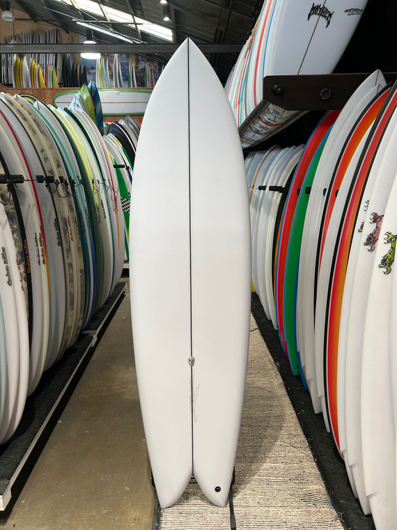 6'4 CHRISTENSON LONG PHISH SURFBOARD (B2864)