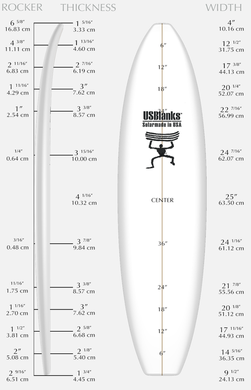 US BLANKS 8'2" A RED BLANK (U82AR)