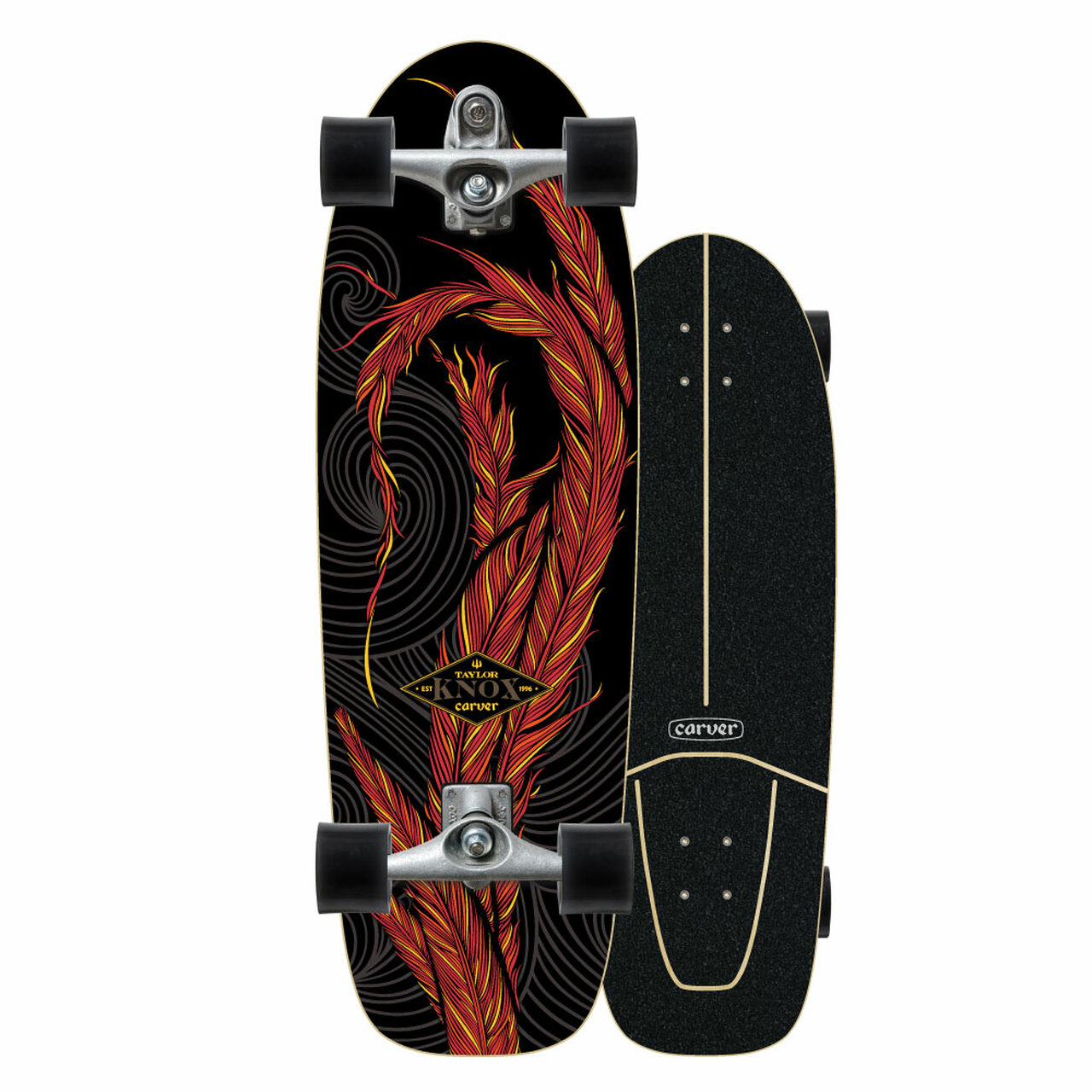スケートボード CARVER KNOX QUILL 31.25'' SURFSKATE C7 Carver Knox Quill C7 Truck Surfskate Complete - Boarder Labs