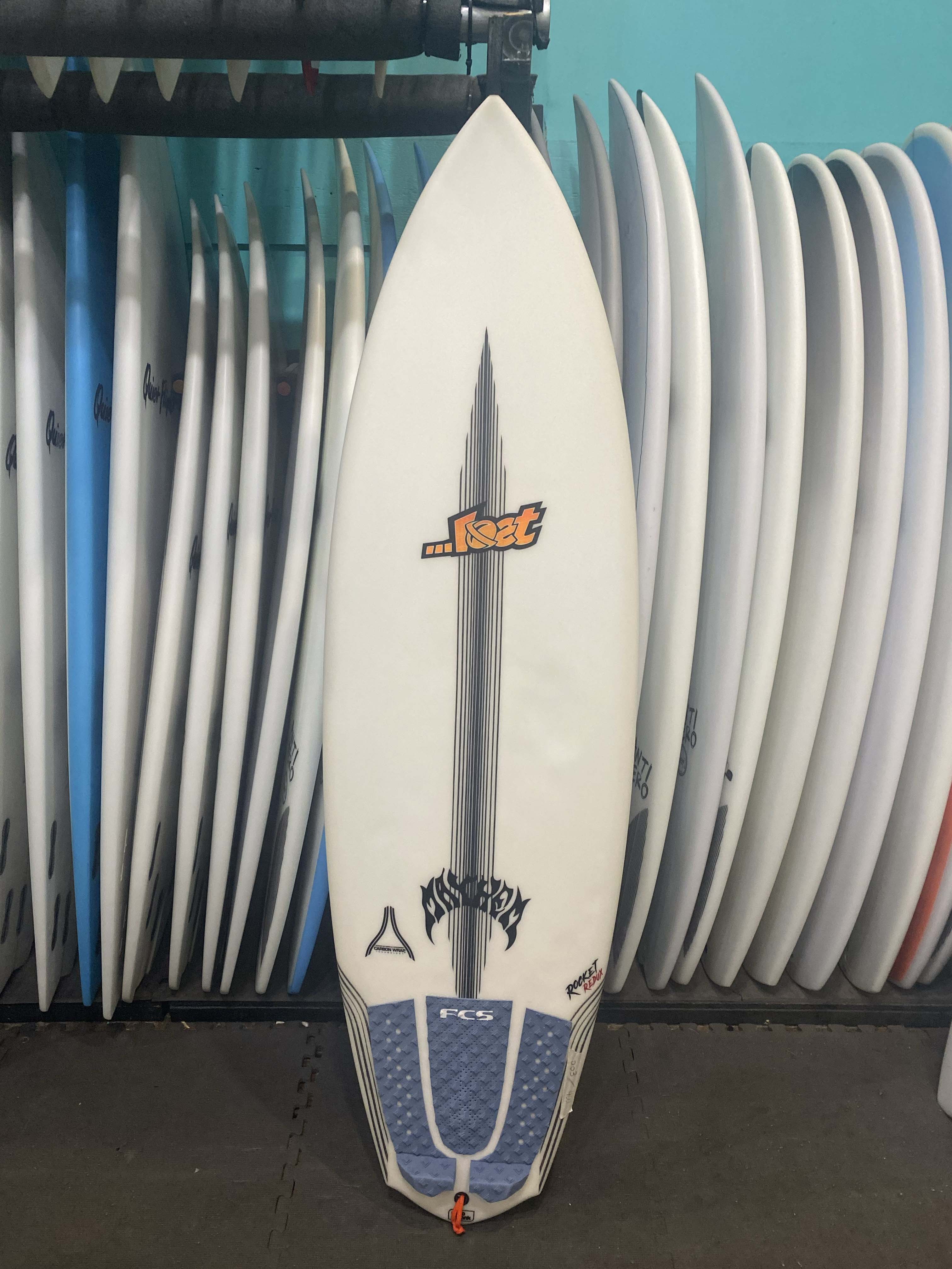 5'7 LOST CARBON WRAP ROCKET REDUX USED SURFBOARD- Catalyst