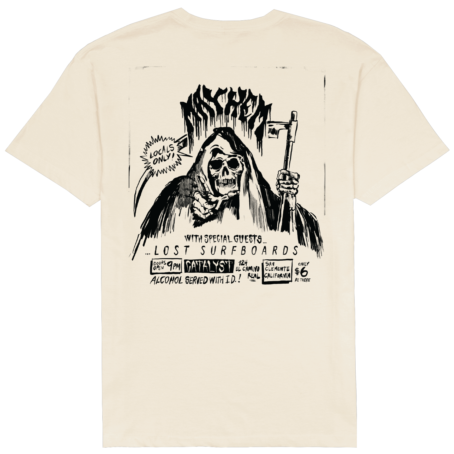 LOST CLOTHING FLYER VINTAGE DYE TEE- Catalyst