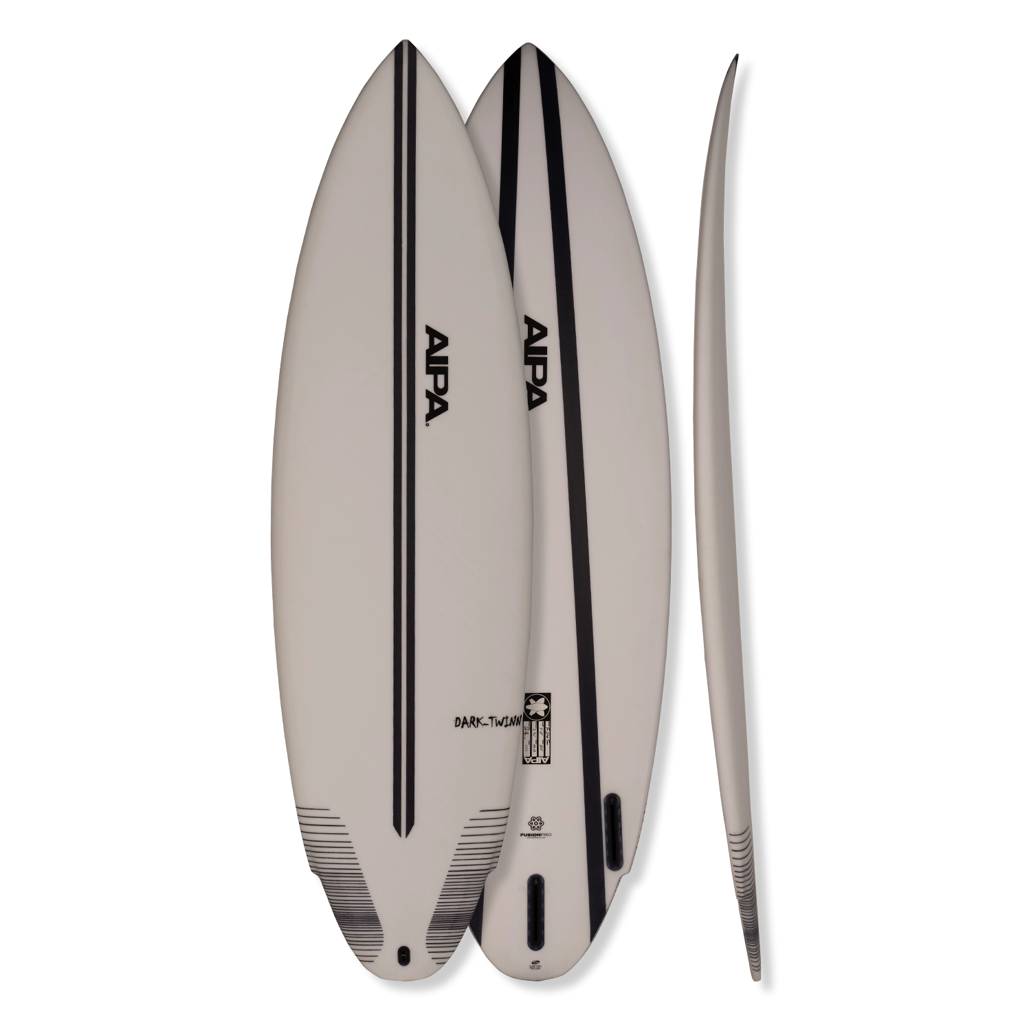 5'8 AIPA DARK TWINN PRO SURFBOARD- Catalyst