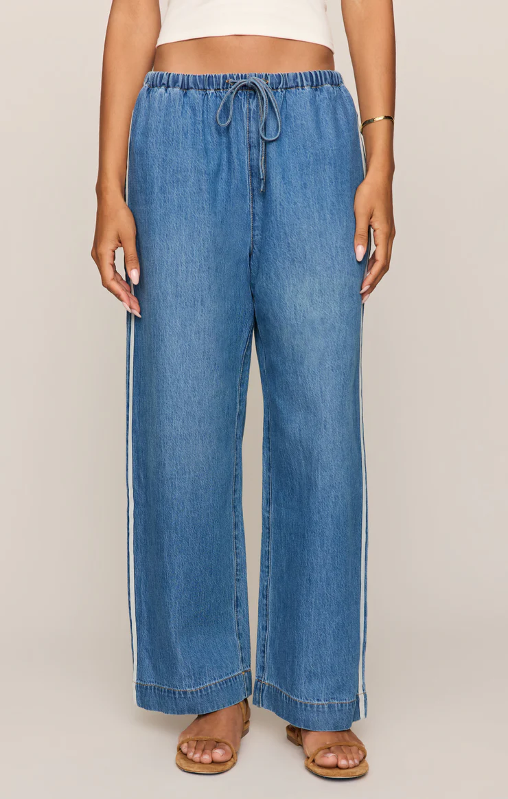 Z Supply The Sidelines Denim Track Pant | Women's