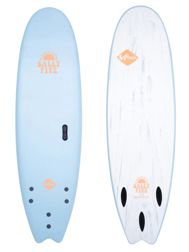 Softech Sally Fitz サーフボード 6‘6 SALLY_FITZ_BLUE_DOUBLE_FRONT_L