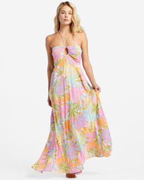 halston heritage halter neck dress Marisol Lurex Gown