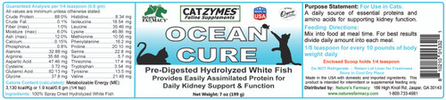 Catzymes Ocean Cure PreDigested Whitefish for Aging Cats and Kidney Support