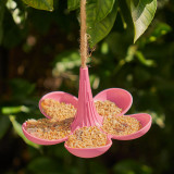 Bamboo Petal Bird Feeder  - Assorted Colours