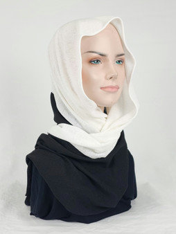 Black/White Shash Hijab