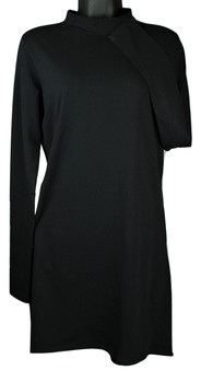 High Neck Long Sleeve Body/Tunic - Black