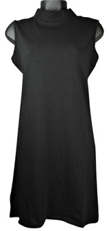 High Neck Sleeveless Body/Tunic - Black