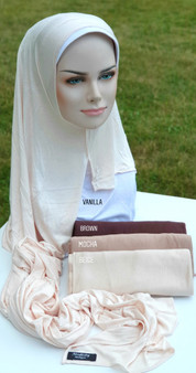 *NEW* Instant Jersey Hijab- Neutral
Vanilla, brown, Mocha, Beige