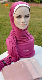 *NEW* Instant Jersey Hijab- Roses
Magenta, blush, rose, dusty pink