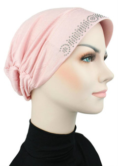 Embroidered Cap- Blush A 