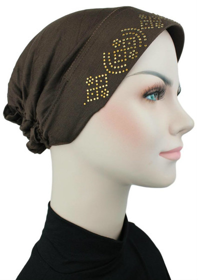 Embroidered Cap- Brown B