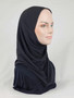 Short Cotton 1PC  Amira Hijab - Black