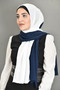 Navy/ White Shash Hijab