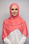 Coral Jersey Hijab