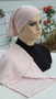 Long 2 Piece Amira Hijab - Cotton - Blush