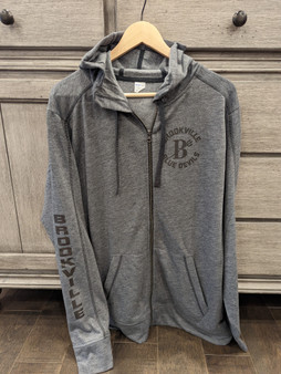 Brookville Blue Devils | Brookville Blue Devils Adult Gray Zip Up | BBD0019