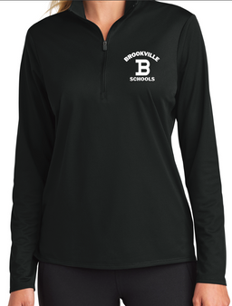 Brookville Blue Devils | Brookville Blue Devils LADIES Adult Quarter Zip LST672 w/Embroidery | BFSP002