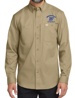 Brookville Blue Devils | Brookville Blue Devils Carhartt Button Down Shirt CT106689 w/Embroidery | BFSP021