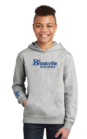 Brookville Blue Devils | Brookville Blue Devils Youth Gray Hoodie | BBD0018