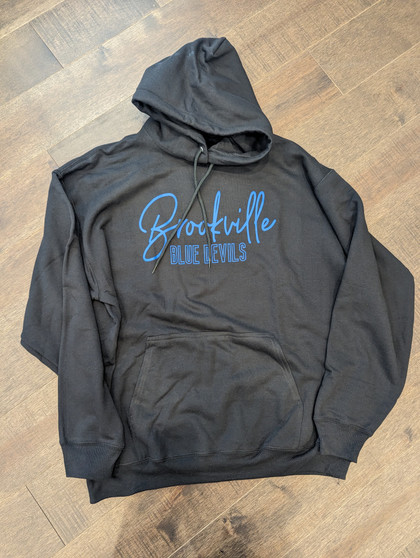 Brookville Blue Devils | Brookville Blue Devils Adult Black Hoodie | BBD0044