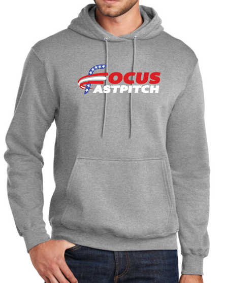 Focus Softball | Focus Softball ADULT Hoodie Sweatshirt | FS003