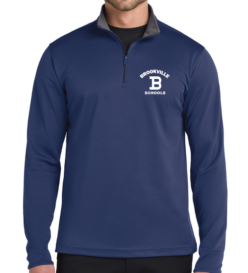 Brookville Blue Devils | Brookville Blue Devils Performance Adult Quarter Zip K584 w/Embroidery | BFSP004