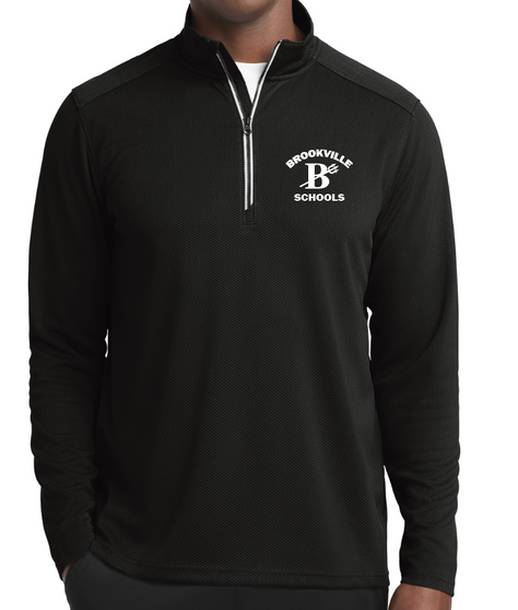 Brookville Blue Devils | Brookville Blue Devils Textured Adult Quarter Zip ST860 w/Embroidery | BFSP005