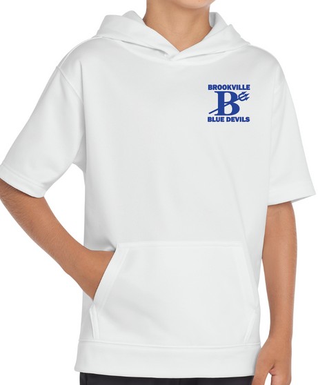 Brookville Blue Devils | Brookville Blue Devils YOUTH Short Sleeve Hoodie YST251  w/Embroidery | BFSP013