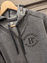 Brookville Blue Devils | Brookville Blue Devils Adult Gray Zip Up | BBD0019