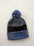 Brookville Blue Devils | Blue Stripe Pom Knit Hat | BBD0036